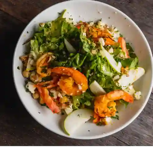 Ensalada de Langostinos Al Carbón