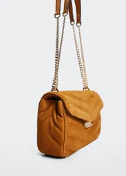 Bolso M Lys Camel Talla 99 Mujer Mango