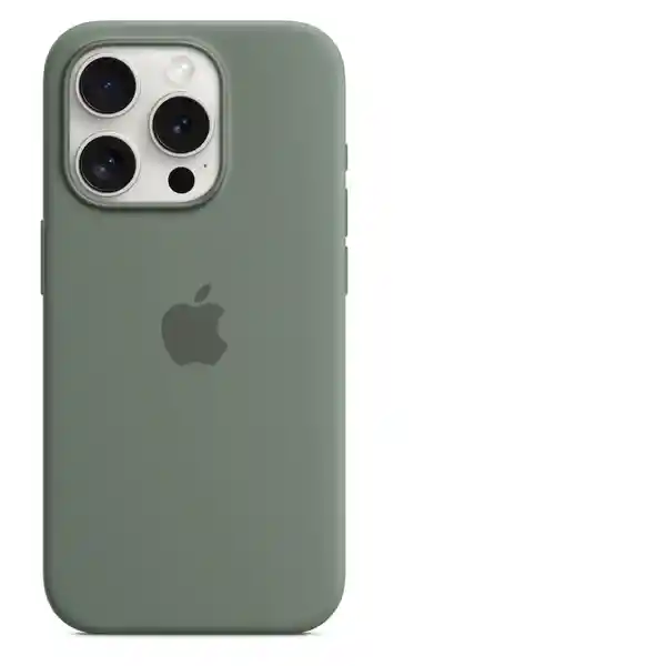 Apple Funda de Silicona Con Magsafe Para iPhone 15 Pro Ciprés