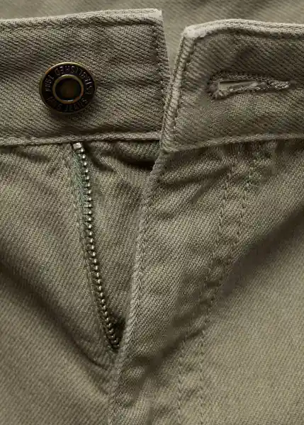 Jean Julia Khaki Talla 40 Mujer Mango