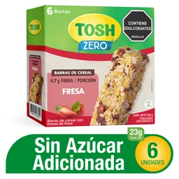 Tosh Barras de Cereal con Trozos de Fresa sin Azúcar