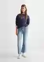 Jean Flare Cut Tejano Medio Talla 20 Teen Niñas Mango