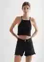 Short Helena Tejano Negro Talla 20 Mango Teen Girl Mango