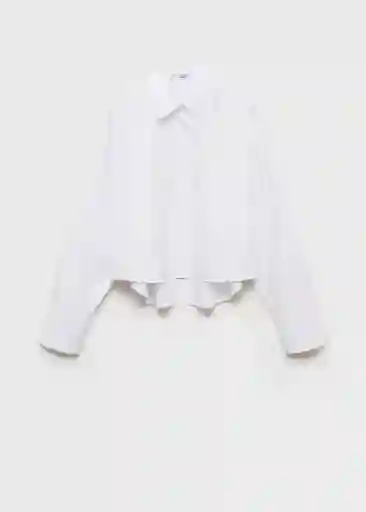 Camisa Caro Offwhite Talla S Mujer Mango