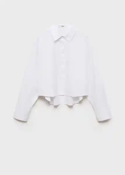 Camisa Caro Offwhite Talla S Mujer Mango