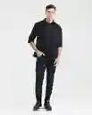 Camiseta Spread Neck Negro Sombrío Ultra Oscuro T. M Chevignon