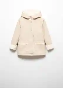 Abrigo Snow5 Beige Talla 11 Niña Mango