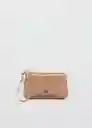 Monedero G Nil Beige Talla 99 Mujer Mango