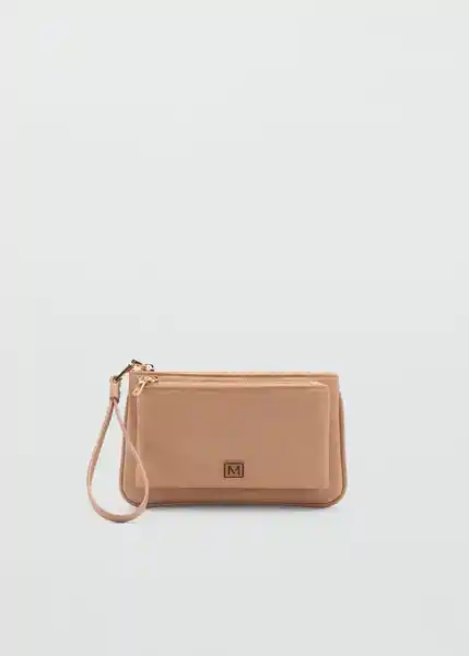 Monedero G Nil Beige Talla 99 Mujer Mango