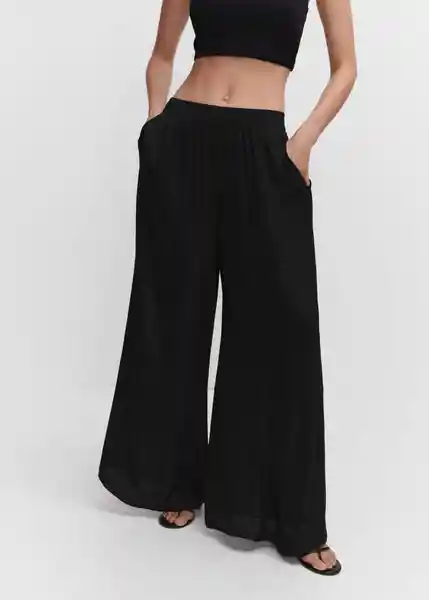 Pantalón Moon Negro Talla XS Mujer Mango