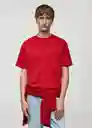 Camiseta Vermell Rojo Talla XS Hombre Mango