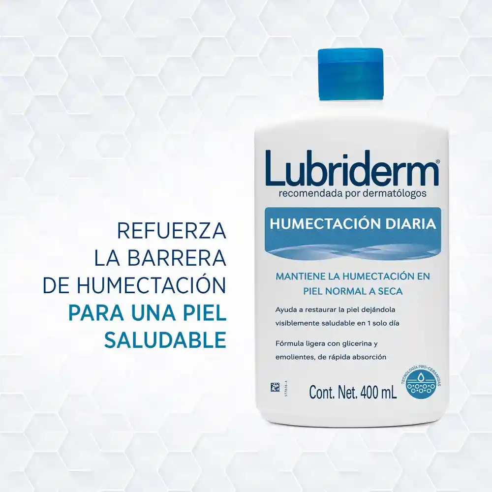 Crema Corporal LUBRIDERM Humectación Diaria 400ml