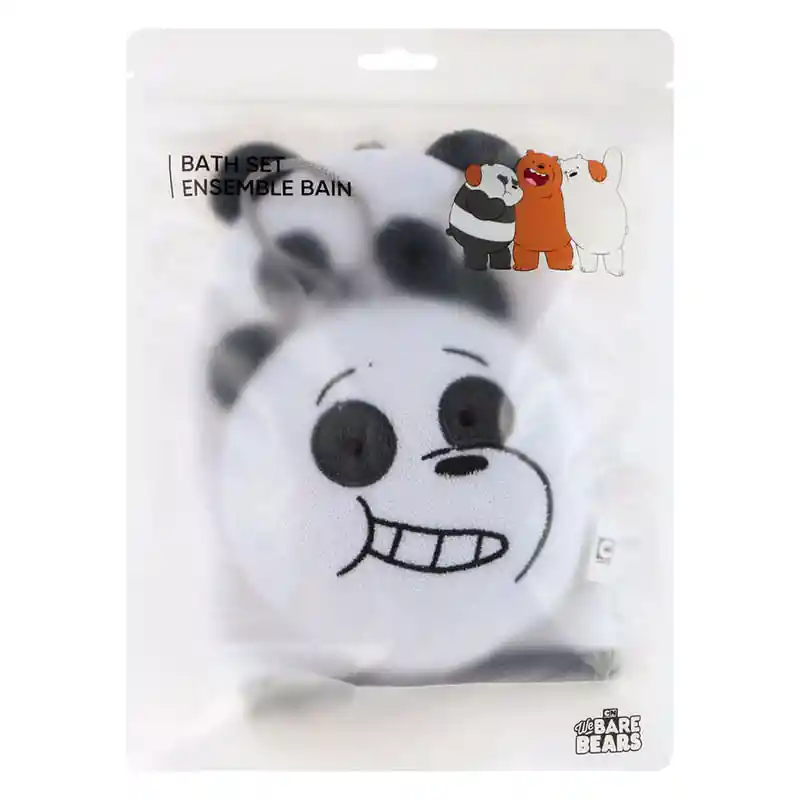 Miniso Set de Esponja Para Baño Panda Osos Escandalosos