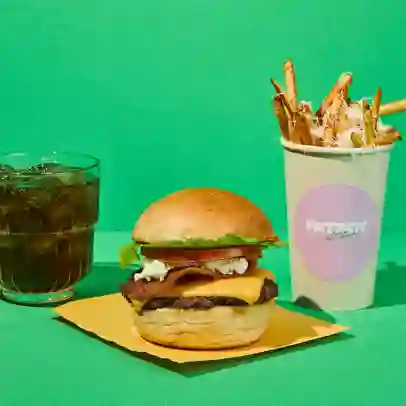 Combo Hamburguesa de Carne con Tocineta