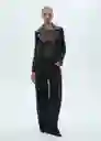 Chaqueta Cazadora Perfect Negro Talla XL Mujer Mango