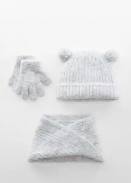 Guantes Orejitag Gris Talla 57 Niños Mango