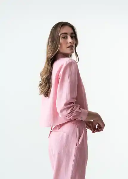 Camisa Zoe Mujer Rosa Dulce Medio Talla M 413G370 Naf Naf
