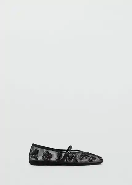 Zapatos Melchor Negro Talla 38 Mujer Mango