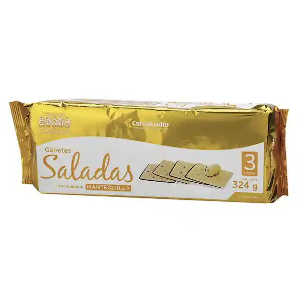 Galletas Saladas Sabor Mantequilla Colsubsidio