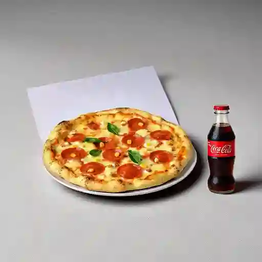 Combo Pizza de Pepperoni + Coca Cola Original 250ML