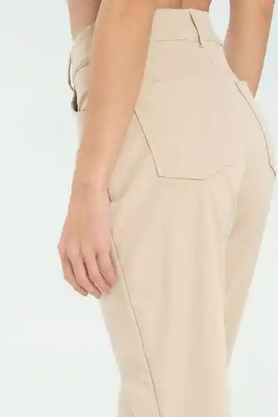 Pantalón Safari 5 Bolsillos Color Beige Medio Talla 8 Ragged