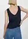 Top Lina Navy Talla 18 Mujer Mango