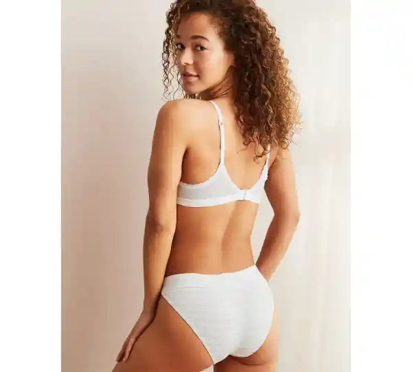 American Eagle Brasier Escotado Efecto Push up Blanco Talla 34 C