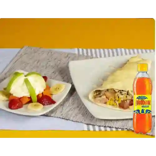 Combo Crepe Super Especial + Colombiana 400 ml