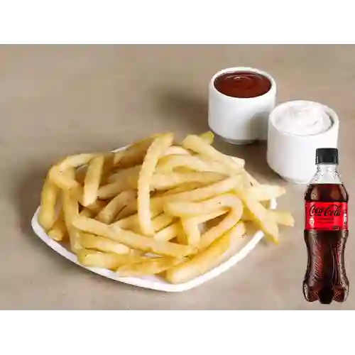 Porción de Papas a la Francesa +Cocacola S/az 400ml