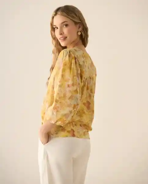 Camisa Amarillo Envejecido Medio Talla L 613G027 Esprit