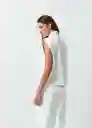 Chaleco Natu Mujer Crudo Marfil Claro Talla S 422G302 Naf Naf