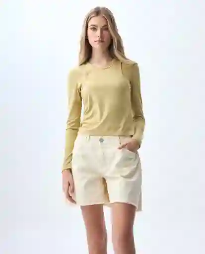Camiseta Mujer Caqui Talla M 601G013_CAQ150719 Americanino