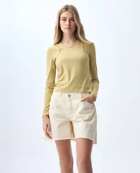 Camiseta Mujer Caqui Talla M 601G013_CAQ150719 Americanino