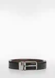 Cinturón Emili Negro Talla 90 Hombre Mango