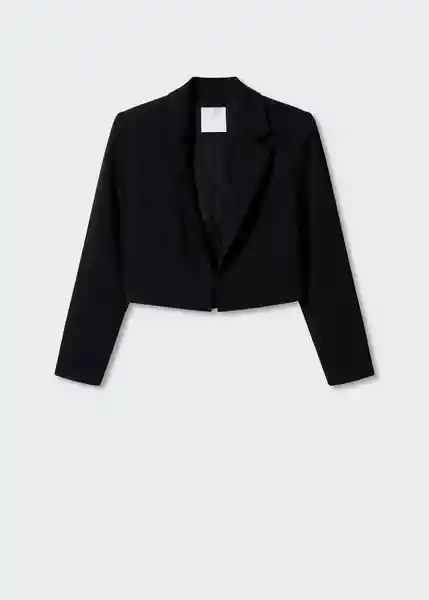 Blazer Americana Cairo-L Negro Talla L Mujer Mango