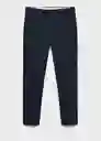 Pantalón Milan Marino Talla 42 Hombre Mango