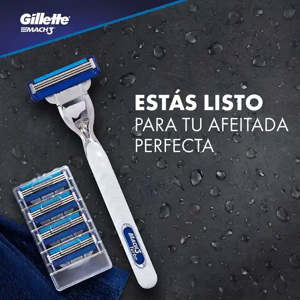 Repuestos de Afeitar Gillette Mach3 Turbo 4 uds