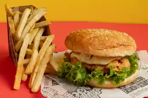 Combo hamburguesa super pollo