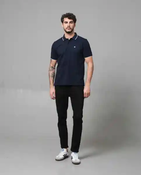 Camiseta Polo Hombre Azul M 190G101_AZU193923 Rifle