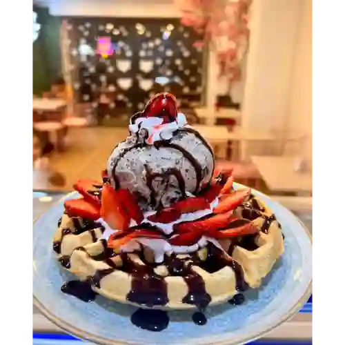 Waffle de Fresas