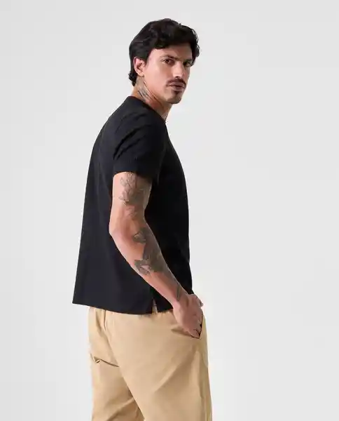 Camiseta Hombre Negro Talla XXL 842G011_NEG190303 Americanino