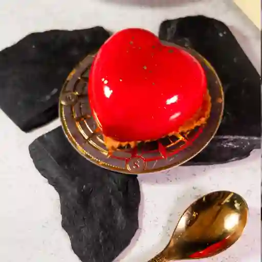 Postre mousse corazón