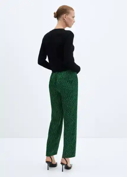 Pantalón Slay-w Verde Talla XL Mujer Mango