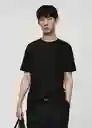 Camiseta Bellow Negro Talla XL Hombre Mango