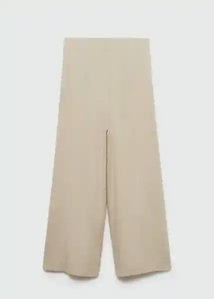 Pantalón Linovis Beige Talla L Mujer Mango