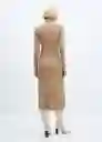 Vestido Flurry Camel Talla S Mujer Mango