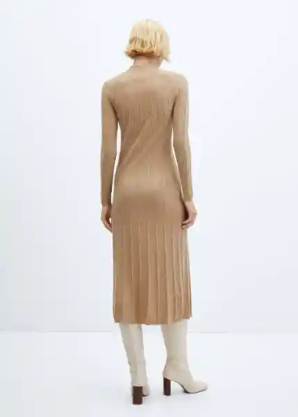 Vestido Flurry Camel Talla S Mujer Mango