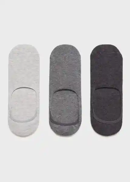 Calcetines Pink Grey Gris Talla 45 Hombre Mango
