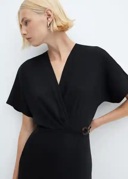 Vestido Dalas2 Negro Talla 26 Mujer Mango