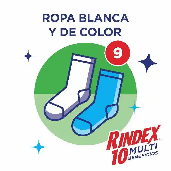 Rindex 10 Multi Beneficios Detergente Multiusos En Polvo 4 Kg